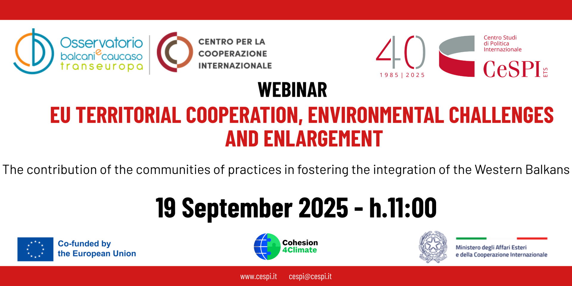 EU territorial cooperation, environmental challenges and enlargement